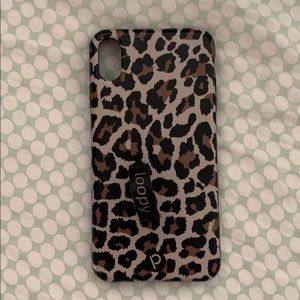 Loopy leopard iPhone case